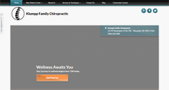 Desktop Screenshot of klumppchiro.com