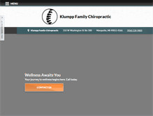 Tablet Screenshot of klumppchiro.com